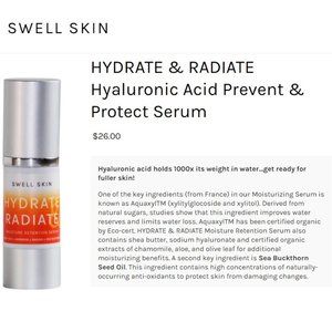 NEW! Swell Skin Moisture Retention Serum